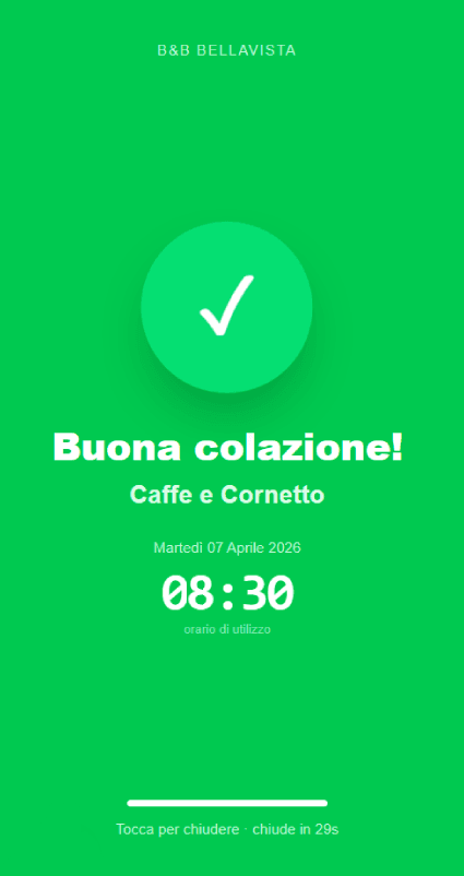 Conferma istantanea